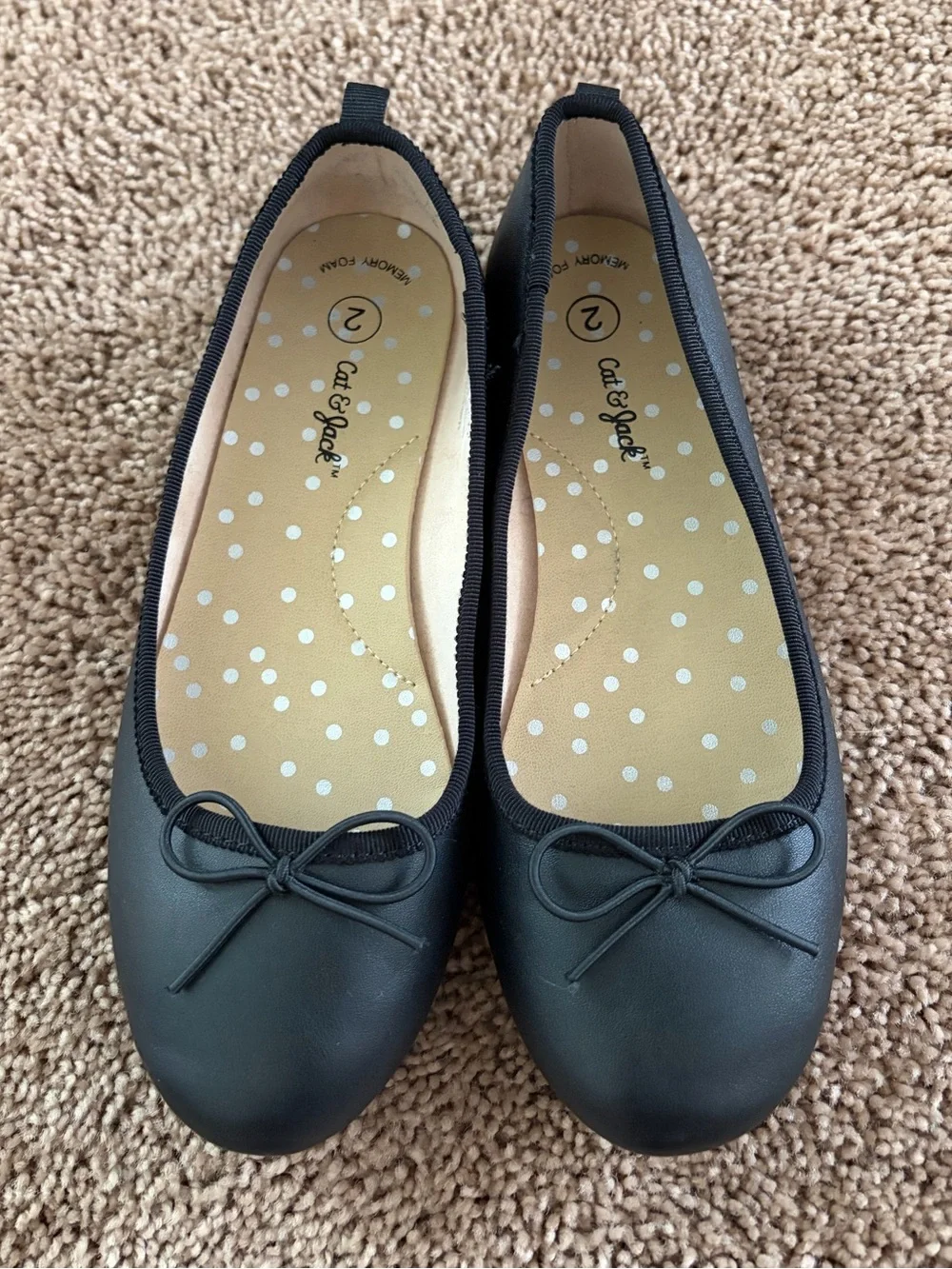 Cat & Jack Black Ballet Flats